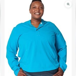 Alpine Parrot Arroyo Sun Hoodie Size 2 Size XXL Tidal Blue Outdoor Thumbholes